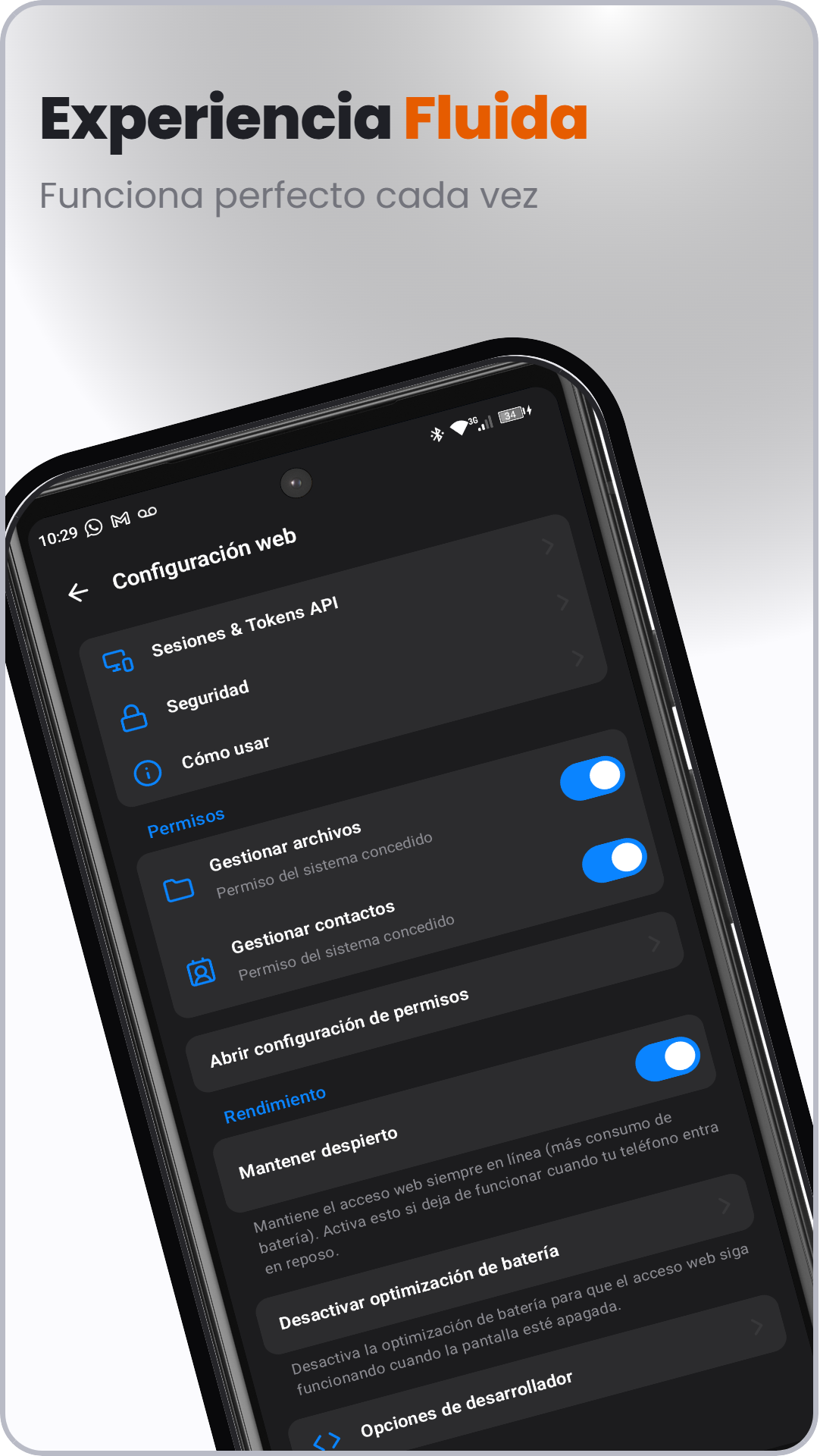 Captura de Nexus Local: Gestor Web Wi-Fi